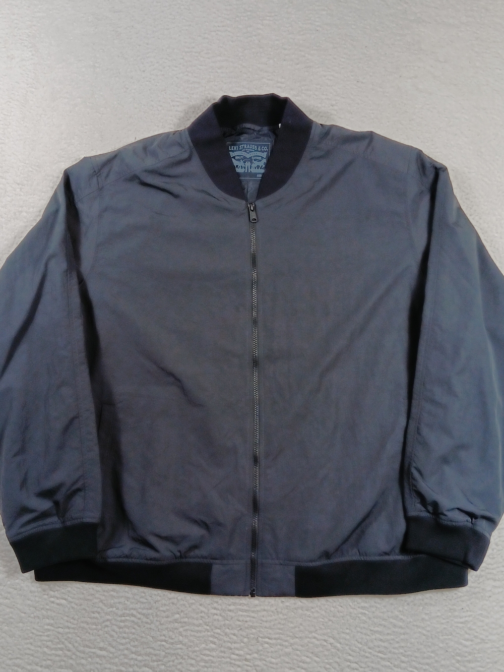Levis Jacket Mens XXXL 3XL Black  Oceanview Flight Bomber Military Full Zip